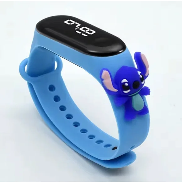 Disney Blue Lilo and Stitch Kids Digital Watch - Picture 2 of 10